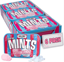 (S2 - 04) Box - Canada - Big Sky - Sugar Free Mints - Cotton Candy (50g) x 6 units - SugarMarket.ca