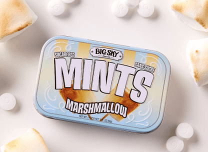 (S2 - 04) Box - Canada - Big Sky - Sugar Free Mints - Marshmallow Flavour 50g x 6 units - SugarMarket.ca