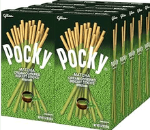 (S2 - 04) Box - Indonesia - Pocky - Matcha (Geen Tea) 2.47oz (70g) x 10 Units - SugarMarket.ca