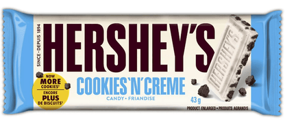 (S2 - 04) Box - Us - HERSHEY Cookie n Creme 1.55oz( 43g) x 36 Units - SugarMarket.ca