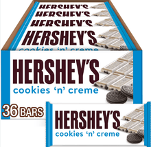 (S2 - 04) Box - Us - HERSHEY Cookie n Creme 1.55oz( 43g) x 36 Units - SugarMarket.ca