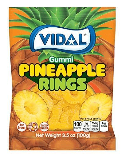 (S2 - 06) Spain - Peg - Vidal Pineapple Rings 3.5oz (100g) x 1 unit - SugarMarket.ca