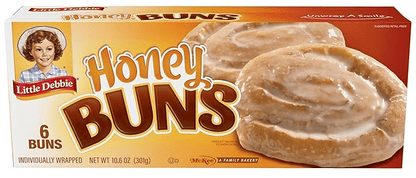 (S2 - 07) Box - Little Debbie - Honey Buns (6 Buns) 10.6oz (301g) x 1 Box - SugarMarket.ca