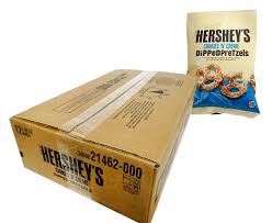 (S2 - 07) Box - Us - Hershey Cookies N Creme Dipped Pretzels Peg 4.25oz (120g) x 12 units - SugarMarket.ca