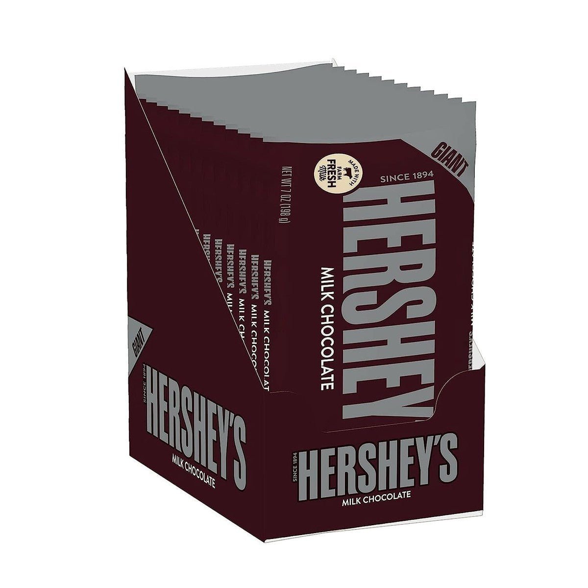 (S2 - 07) Box - Us - Milk Chocolate Giant Bar - 7.56 oz x (214.32g)12 units - SugarMarket.ca