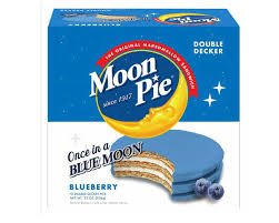 (S2 - 07) Box - Us - Moon Pie - Blueberry 2.75oz (78g) x 12 Units - SugarMarket.ca