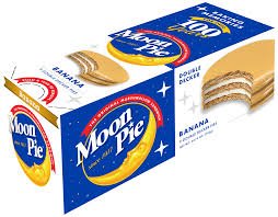 (S2 - 07) Box - Us - Moon Pie Double Deck Banana 2.75oz(78g) x 9 Units - SugarMarket.ca