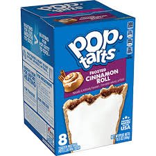 (S2 - 07) Box - Us - Pop Tarts - Cinnamon Roll (8 Toasters) 13.5oz (384g) x 1 Box (Boxes with minor damage due to shipping) (01 November 2025) - SugarMarket.ca