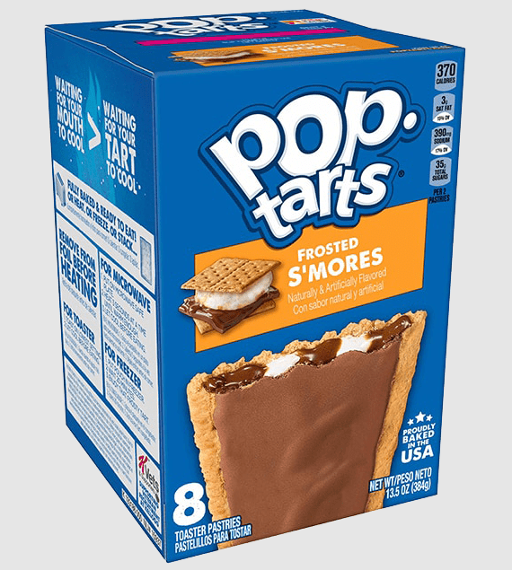 (S2 - 07) Box - US - Pop Tarts - Frosted Smores (8 Toasters) 13.5oz (384g) x 1 Box (Boxes with minor damage due to shipping) - SugarMarket.ca
