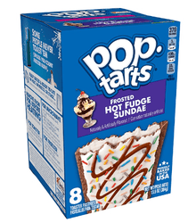(S2 - 07) Box - US - Pop Tarts - Hot Fudge Sundae (8 Toasters) 13.50oz (384g) x 1 Box (Boxes with minor damage due to shipping) - SugarMarket.ca