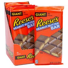 (S2 - 07) Box - US - Reese Peanut Butter Cup Giant Bar 7.37 oz x 12 - SugarMarket.ca