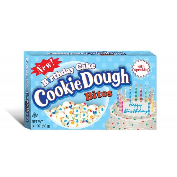 (S2 - 08) US - Theater Box Cookie Dough - Birthday Cake Bites 3.1oz (88g) x 1 Unit - SugarMarket.ca