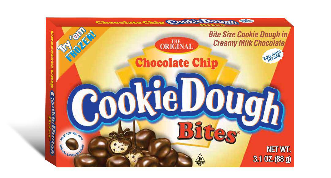 (S2 - 08) Us - Theater Box Cookie Dough Bites Choc Chip 3.1 oz (88g) x 1 Unit - SugarMarket.ca