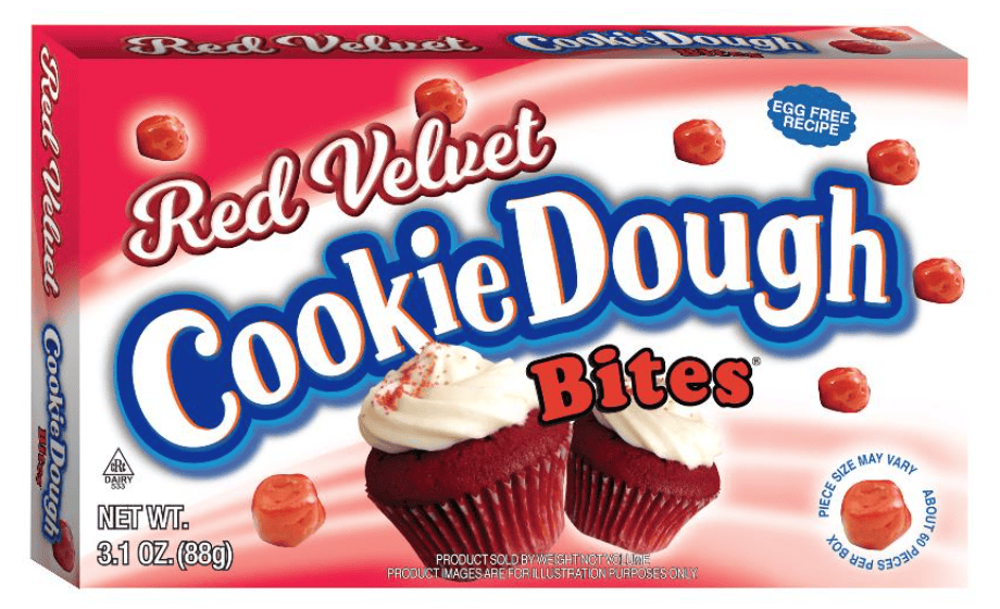 (S2 - 08) Us - Theater Box Cookie Dough Red Velvet Cupcake Bites 3.1 oz (88g) x 1 Unit - SugarMarket.ca