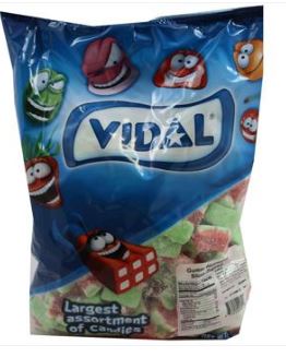 (S3 - 01) SPAIN - Bulk - Vidal Watermelon Slices (Sugared) 4.4 Lbs - SugarMarket.ca