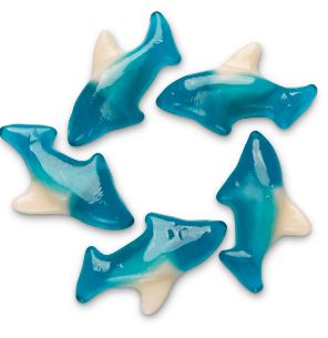 (S3 - 01) US - Bulk - Albanese Blue Gummi Sharks 5 lb (2.27kg) X 1 Bag - SugarMarket.ca