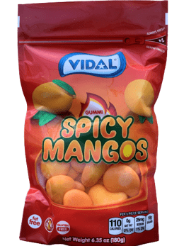 (S3 - 02) Box - Vidal - Spicy Mangos SUB Bag 6.5oz (184g) x 6 Units - SugarMarket.ca