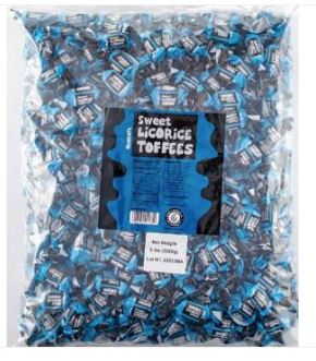 (S3 - 02) Morocco - Bulk - Gustaf Sweet Licorice Toffees 5lbs (2.27kg) X 1 Bag - SugarMarket.ca