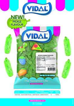 (S3 - 03) Bulk - Vidal Sour Pickle 2.2lbs (1KG) X 1 Bag - SugarMarket.ca