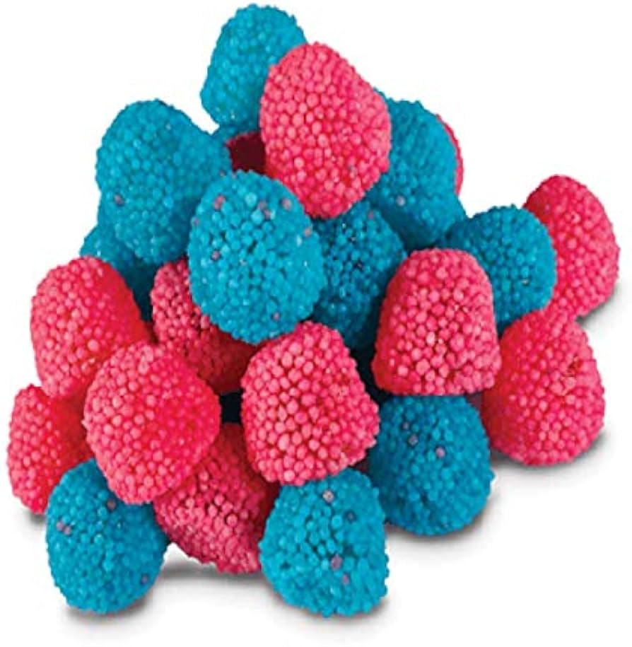 (S3 - 03) Holland - Bulk - Gustaf's Pink and Blue Berries 2.2lb(1kg) x 1 Bag - SugarMarket.ca