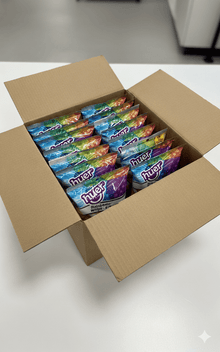 (S3 - 04) Box - Huer - PEG 70g Bag - Rainbow Creme Whips - Sour x 12 units - SugarMarket.ca