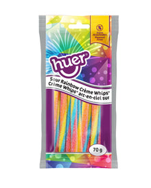 (S3 - 04) Box - Huer - PEG 70g Bag - Rainbow Creme Whips - Sour x 12 units - SugarMarket.ca