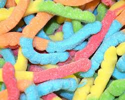 (S3 - 04) Box - Huer - PEG 75g Bag - Neon Worms - Sour x 12 units - SugarMarket.ca