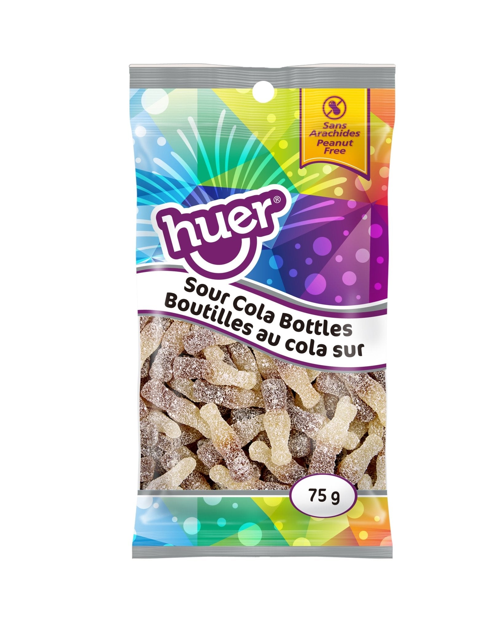 (S3 - 04) Huer - PEG 75g Bag - Cola Bottles - Sour x 1 units - SugarMarket.ca