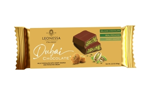 (S4 - 01) Box - Leonessa - Dubai Style Chocolate 3.5oz (100g) x 12 Units - SugarMarket.ca