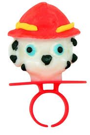 (S4 - 03) Box - Netherlands - Paw Patrol - Ring Pops (5 - PK) - Peg 60g x 24 Bags - SugarMarket.ca