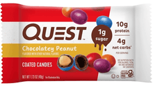 (S4 - 03) Box - US - Quest - Protein Bar - Chocolatey Peanut Coated Pieces 1.73oz (49g) x 12 units - SugarMarket.ca