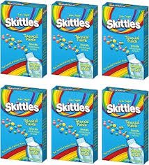 (S5 - 01) Box - US - Drink Mix - Skittles Tropical Assorted 20 - Sticks 2.02oz (57g) x 6 units - SugarMarket.ca