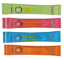 (S5 - 01) Box - US - Drink Mix - Skittles Tropical Assorted 20 - Sticks 2.02oz (57g) x 6 units - SugarMarket.ca