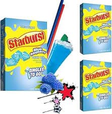 (S5 - 01) Box - US - Drink Mix - Starburst - Blue Raspberry (6 Pack) x 12 units - SugarMarket.ca