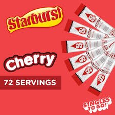 (S5 - 01) Box - US - Drink Mix - Starburst - Cherry (6 Pack) x 12 units - SugarMarket.ca