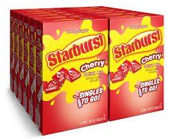 (S5 - 01) Box - US - Drink Mix - Starburst - Cherry (6 Pack) x 12 units - SugarMarket.ca