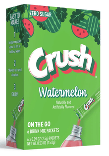 (S5 - 01) US - Drink Mix - CASE - On the Go - Watermelon Crush Sugar Free (6 pockets) x 1 Unit - SugarMarket.ca