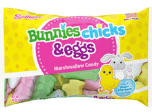 (S5 - 03) Box - Easter - Spangler Marshmallow - Bunnies Chicks and Eggs 10oz (283g) x 12 Units - SugarMarket.ca