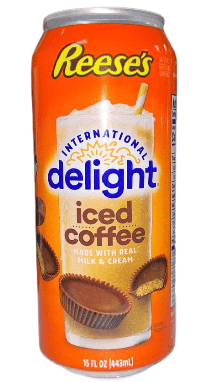 (S5 - 03) Box - US - BEVERAGE - INTERNATIONAL DELIGHT ICED COFFEE - REESE 15OZ (443ML) x 12 UNITS (Buyer is responsible if drinks may leak during shipping and weather) - SugarMarket.ca
