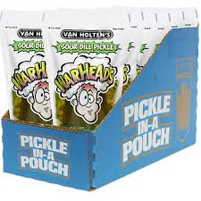 (S5 - 03) Box - US - Van Holten - King Size Pickle - in - a - Pouch - Warheads x 12 units (Buyer is responsible if Pickle Juice may leak during shipping) - SugarMarket.ca