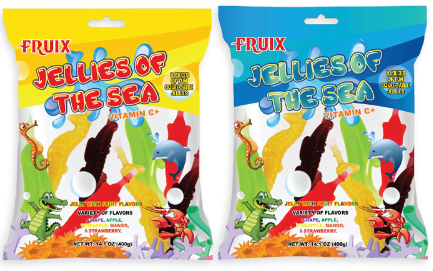 (S5 - 04) Box - Fruix - Jelies Of The Sea 14.1oz (400g) x 12 Units - SugarMarket.ca