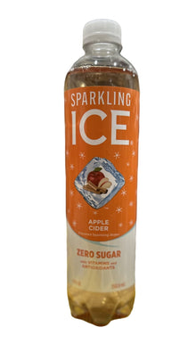 (S5 - 09) US - Beverage - Zero Sugar - Sparkling Ice - Apple Cider 17fl oz (502.8 ml) x 1 Unit - SugarMarket.ca