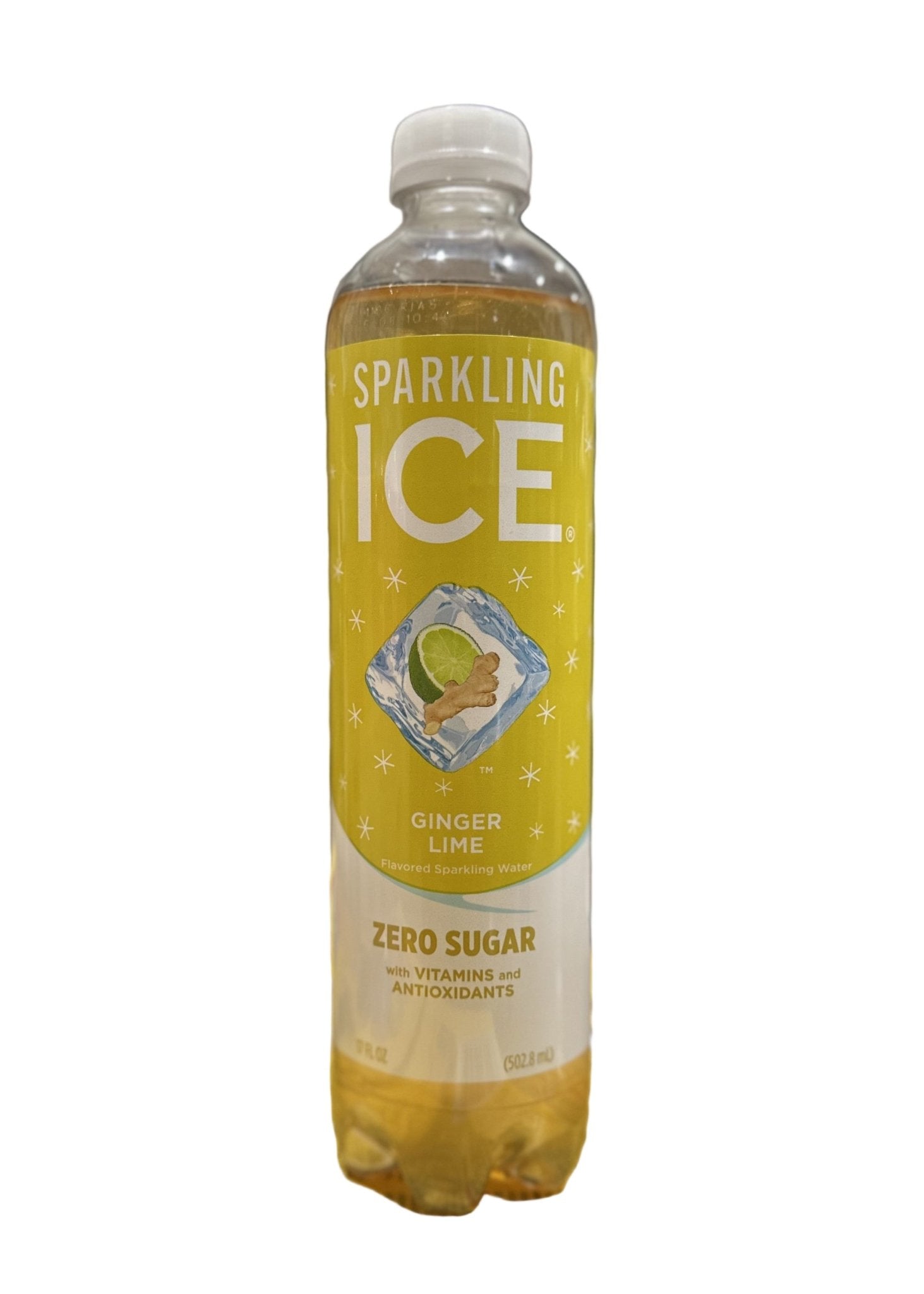 (S5 - 09) US - Beverage - Zero Sugar - Sparkling Ice - Ginger Lime 17fl oz (502.8 ml) x 1 Unit - SugarMarket.ca