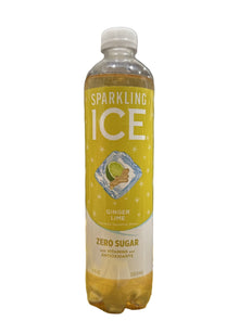 (S5 - 09) US - Beverage - Zero Sugar - Sparkling Ice - Ginger Lime 17fl oz (502.8 ml) x 1 Unit - SugarMarket.ca
