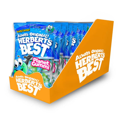 (S6 - 02) Box - Spain - Herbert Best - Planet Gummi Peg Bag - 2.6oz (73g) x 12 units - SugarMarket.ca