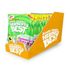 (S6 - 02) Box - Spain - Herberts Best - Gummi Eyez Peg Bag - 2.6oz (75g) x 12 units - SugarMarket.ca