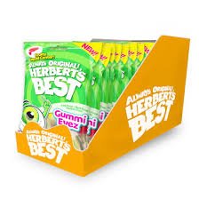 (S6 - 02) Box - Spain - Herberts Best - Gummi Eyez Peg Bag - 2.6oz (75g) x 12 units - SugarMarket.ca