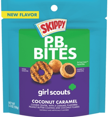 (S6 - 02) US - Skippy - Peanut Butter Bites - Girl Scout Coconut Caramel 5.5oz (156g) x 1 unit - SugarMarket.ca