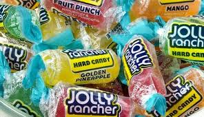 (S6 - 03) Box - Canada - Jolly Rancher Hard Candy - Tropical Peg Bag 6.5oz(184g) x 12 Units - SugarMarket.ca