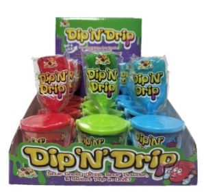 (S6 - 03) CHINA - Alberts Dip 'N' Drip Lollipop - 1.59 oz (45 g) x 1 Unit - SugarMarket.ca